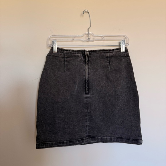 Wild Fable Charcoal Lace-Up Mini Skirt - Picture 4 of 4